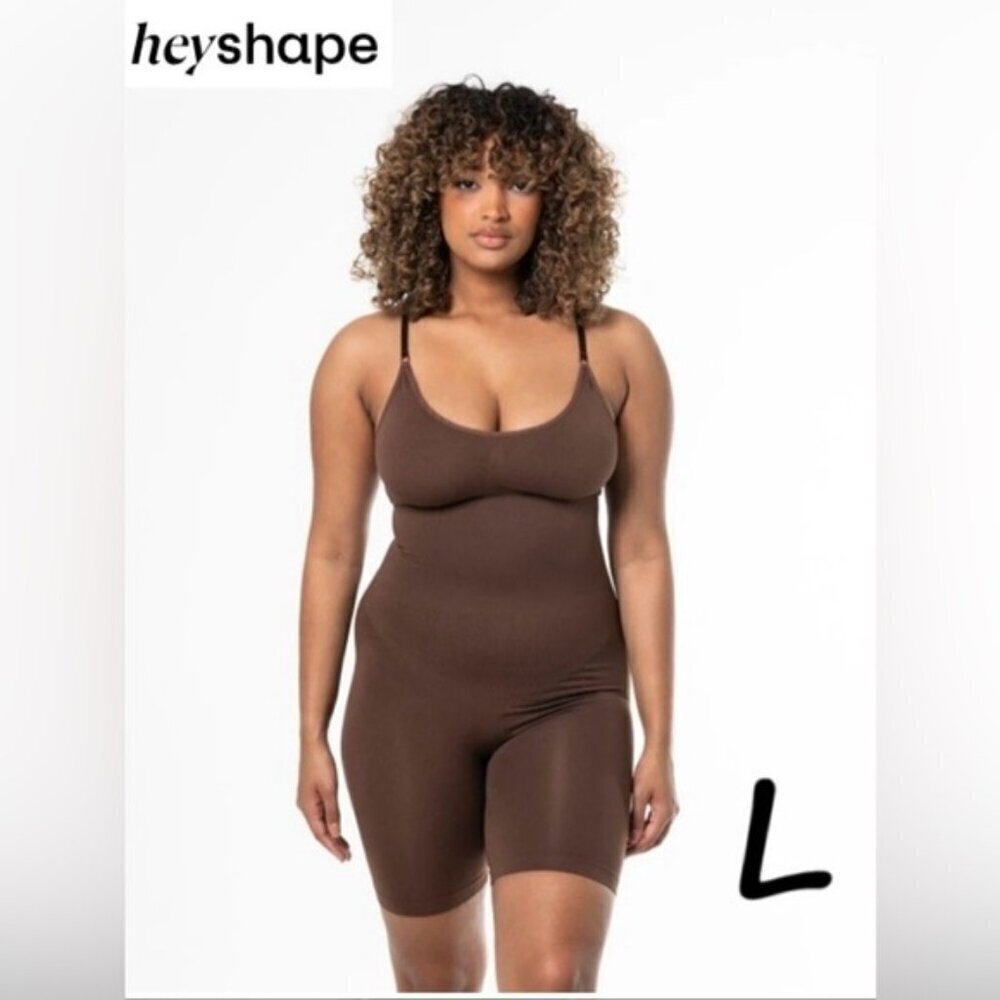 heyshape - Women's Sculpting Shapewear Bodysuit - Brown. Size: L. NWT. (1686)